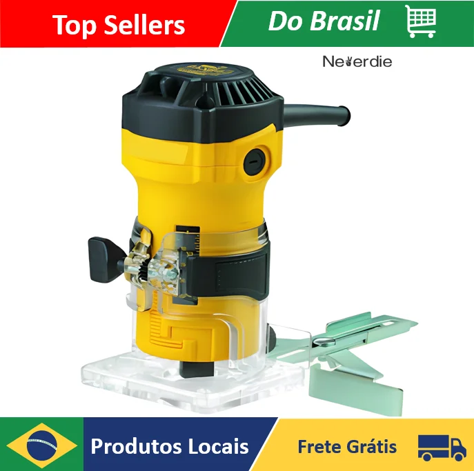 Tupia Laminadora Manual 6mm 600w e Maleta de Transporte - Neverdie Store
