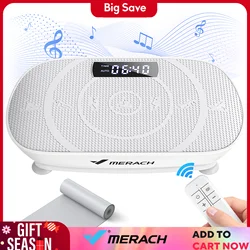 MERACH Vibration Plate Exercise Machine Whole Body Workout Power Vibrate Fitness Platform Vibration Plate Weight Loss & Shaping