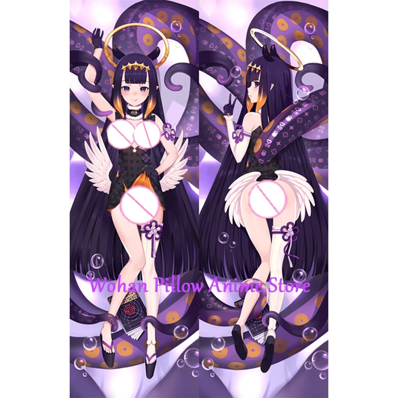 

Dakimakura Anime Pillow Cover Ninomae Ina’nis Double Sided Print Life-size Halloween Christmas Decoration