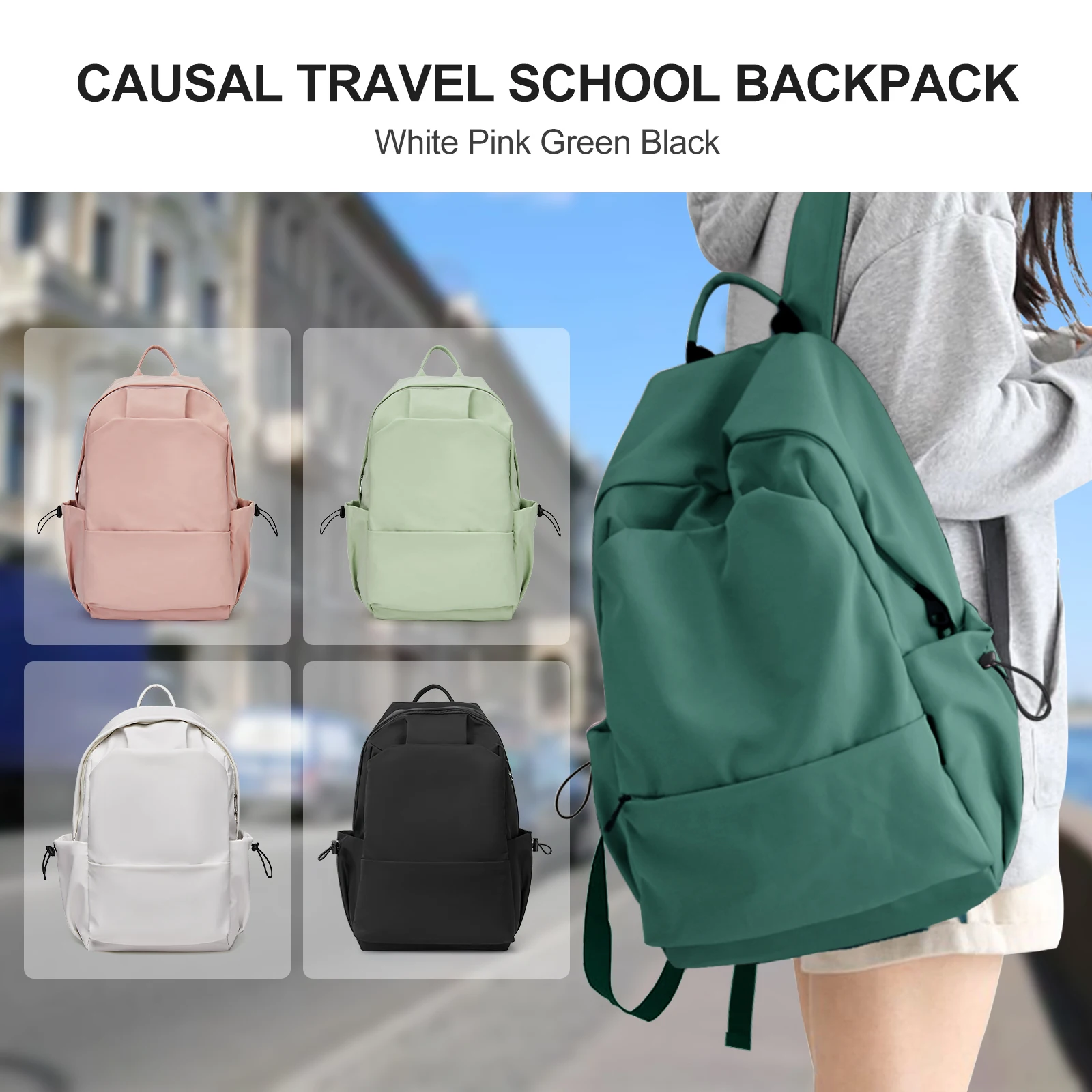 Women School Backpack Aesthetic, Backpacks for School Children, Original Classic Backpack Laptop Canvas Schoolbag Bags for Girls