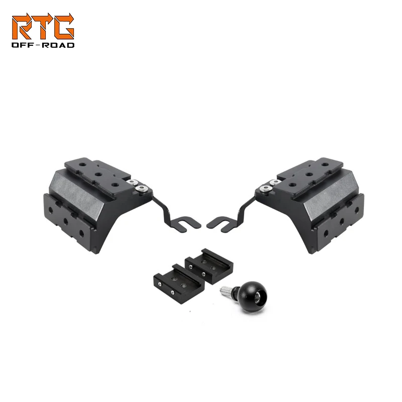 RTG Lights Mount Holders for Ford Second Generations Raptor F-150 Spotlight Bracket Hood Light Holder Base Hood Light Bar Mount