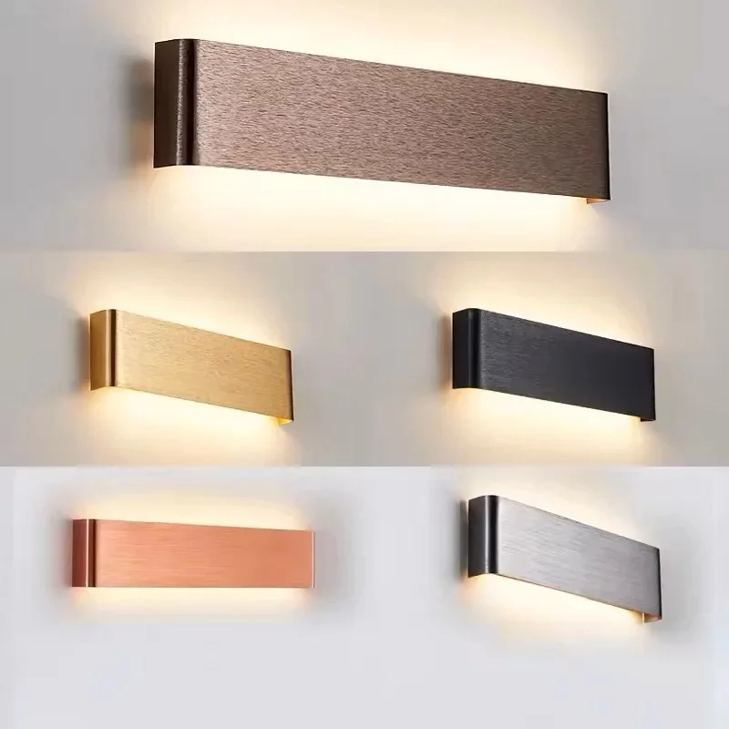 Moderne LED-Wandleuchte für Nachttisch, Wohnzimmer, Treppen, Gang, Badezimmer, Heimdekoration, Wandleuchte, Innenbeleuchtung, Glanz