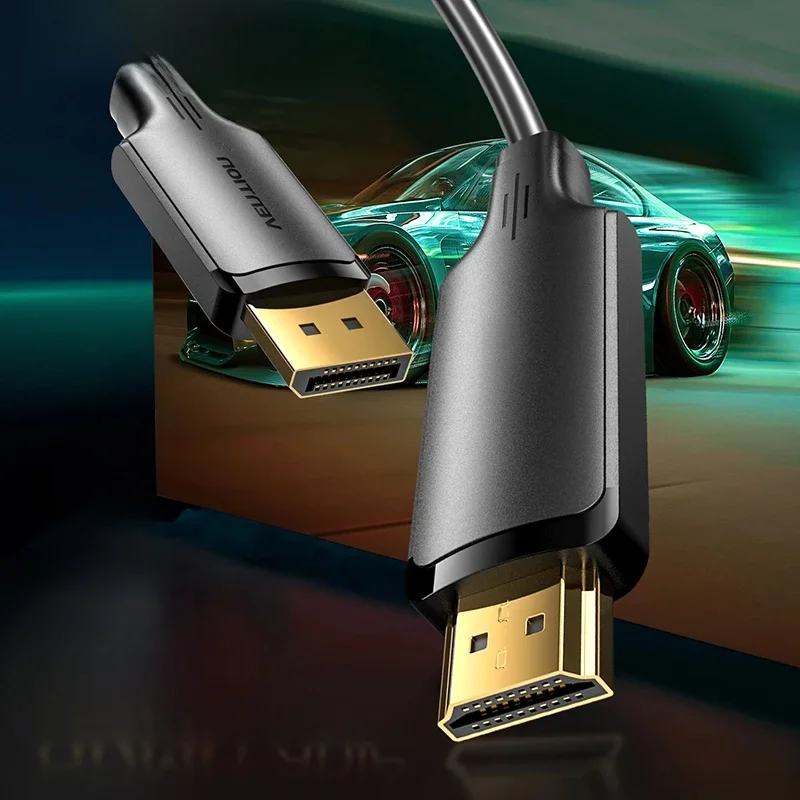 Vention Displayport vers HDMI 4K30Hz/4K60Hz câble 1080P Port d'affichage convertisseur de câble pour PC portable projecteur adaptateur DP vers HDMI