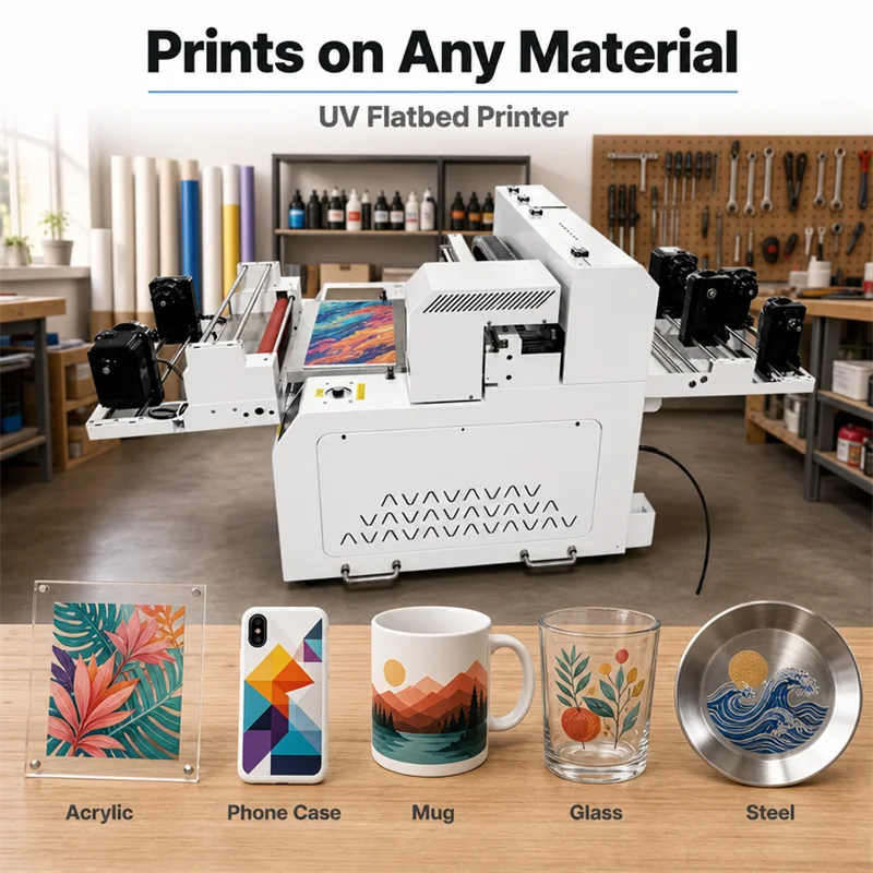 Commercial Uv Printing Machine - UV Flatbed Printer for Acrylic Phone