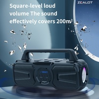 ZEALOT P2 20W wireless speaker with microphone, outdoor portable subwoofer speaker. Suitable for family, car, outdoor, camping.