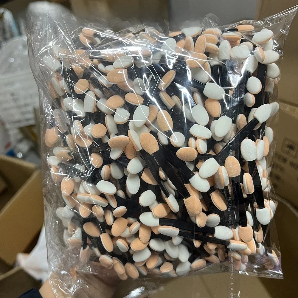 10/30/50/100 pièces Poudre à ongles Brosses Éponge Poulet Double Face Fard à Paupières Applicateur Miroir Chrome Pigment Éponge Bâton