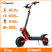 Dual Motor Electric Scooter Max Speed 60-65km/h Range 45-55km C-Type Shock Absorption 11inch Off-Road Tires Foldable Escooter