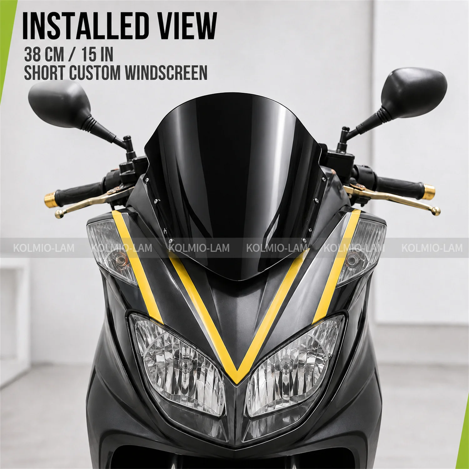 Motorcycle Accessories Windshield Windscreen Fit For YAMAHA Majesty 400 2003 - 2015 YP3 YP400 2004 2005 2006 2007 2008 2009 2010