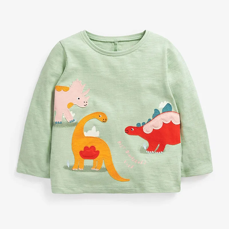 

Quality 100% Cotton Baby Boys Clothes Long Sleeve Casual T-shirt Blouse Children's Clothing Infant Kids Boys t shirt Cartoon Tee