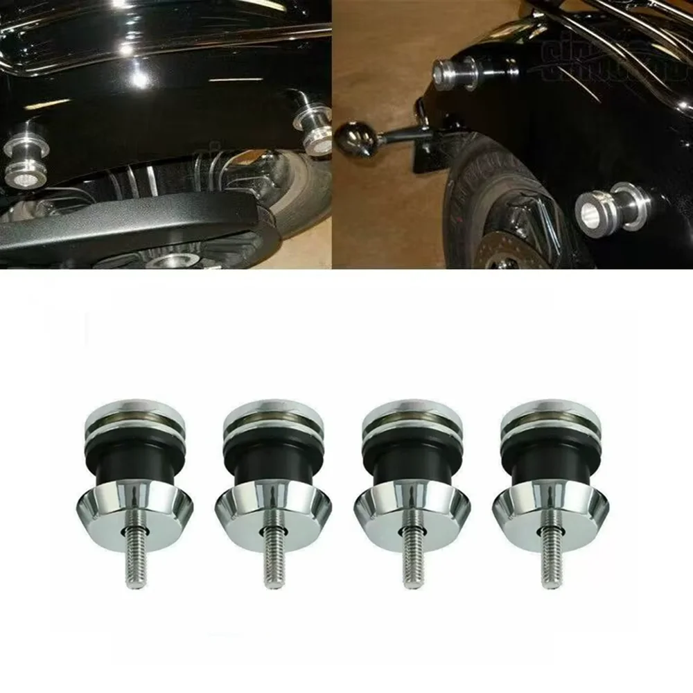 Motorcycle Chrome Quick Release Sissy Bar Saddlebag Mount Spools Fit For Indian Scout Bobber 2025