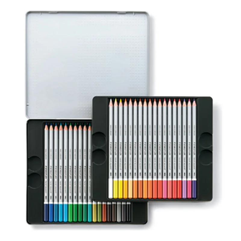 Stedler New watercolor pencil 36 colors (iron) 125 M36 tin case Staedtler water color pencil 36 color tincase 125 M36