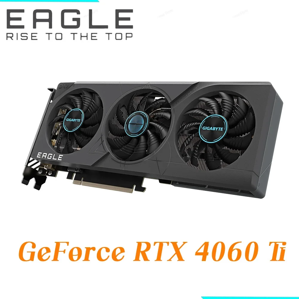 GEBRAUCHT Gigabyte RTX 4060 Ti EAGLE 8G RTX 4060 Ti Grafik GDDR6 GPU PCI-E 4.0 128 Bit 8 Pin Unterstützung Intel AMD CPU 4060Ti Video Auto