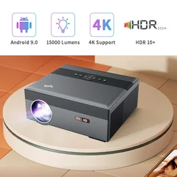 Projektor LED 4K 15000 lumenów do kina domowego 300 cali Android 5G WIFI Full HD 1920*1080P Smart TV projektor wideo do telefonu komórkowego