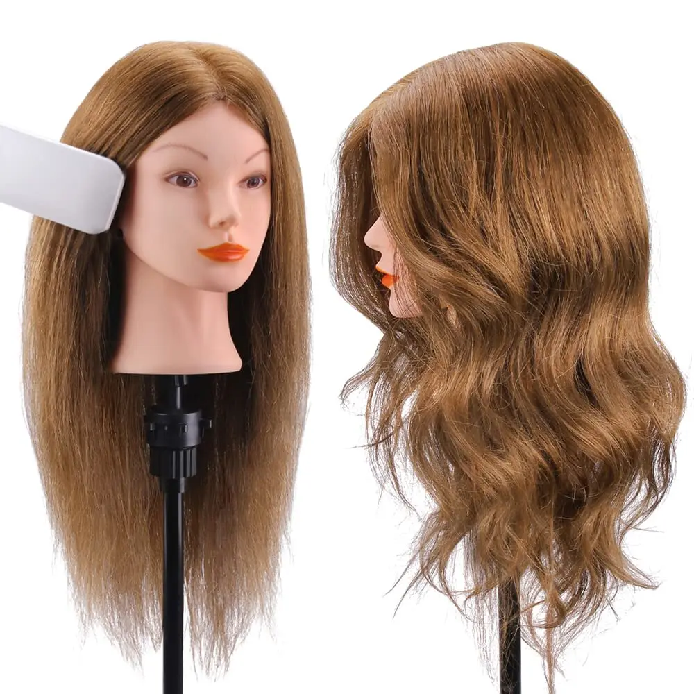 Mannequin Head 100% Human Hair  22