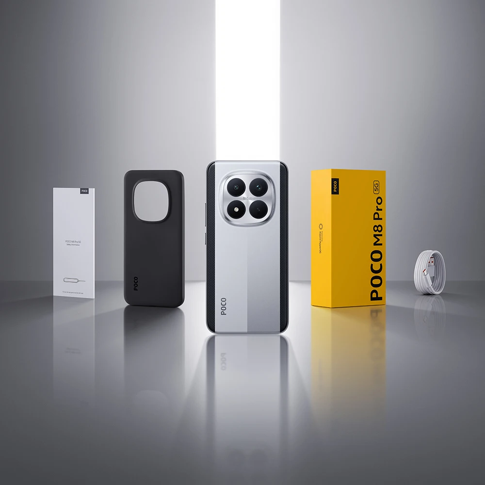 POCO M8 Pro 5G 8GB 256GB 12GB 512GB NFC Batería de 6500mAh Cámara de 50MP Teléfono Inteligente 8