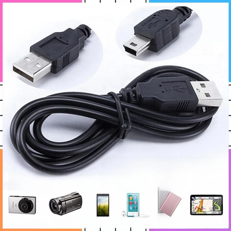 Câble Usb vers Mini USB 0.5M/1M/1.5M/2M/3M, câble de données pour chargeur Mini USB 480Mbps 5 broches B pour appareil photo Mp3 Mp4