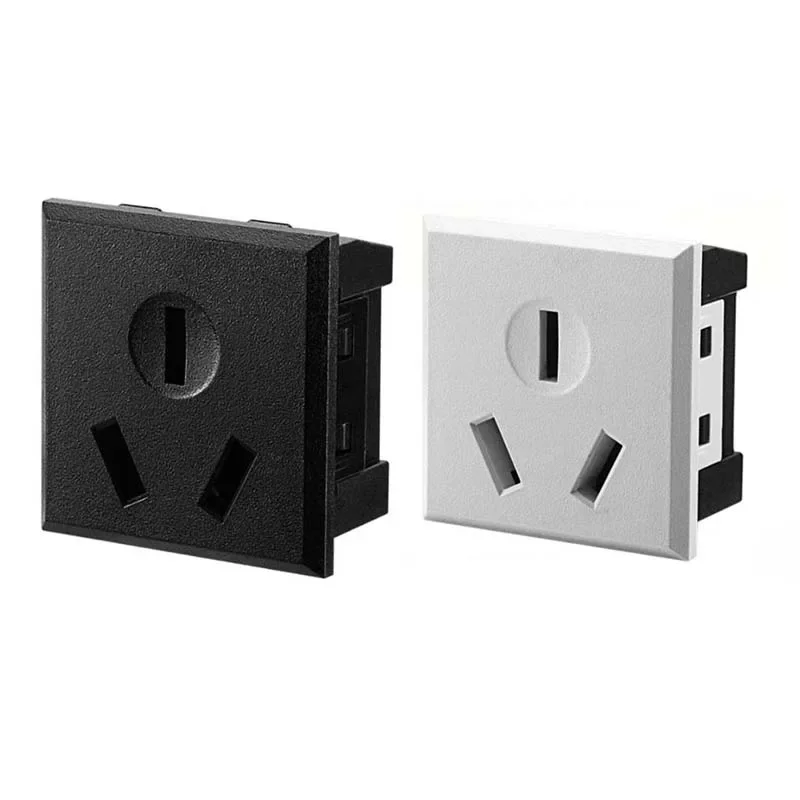 Dostaw czarny typu karty AU 16A 250 V gniazdo zasilania gniazdo wbudowany australijski standard gniazdo pulpitu ładowania DC gniazdo zasilania moduł — zdjęcie 2