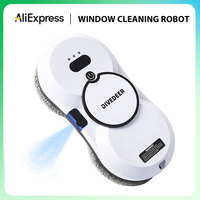 DIVEDEER Window Cleaning Robot Large Suction Spray Electric Window Cleaning Robot anti-fall Remote Control Vacuum Cleaner