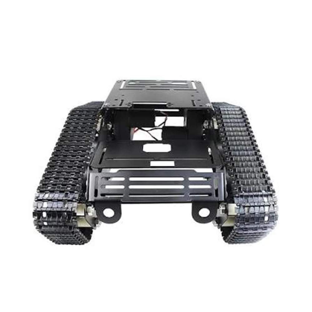 BRAND NEW BUY 2 GET 1 FREE 10KG Load Strong Shock Absorption Tank Chassis with Motor Suspension All Metal Tank Robot Kit Coding Motor Intelligent Robot Car
