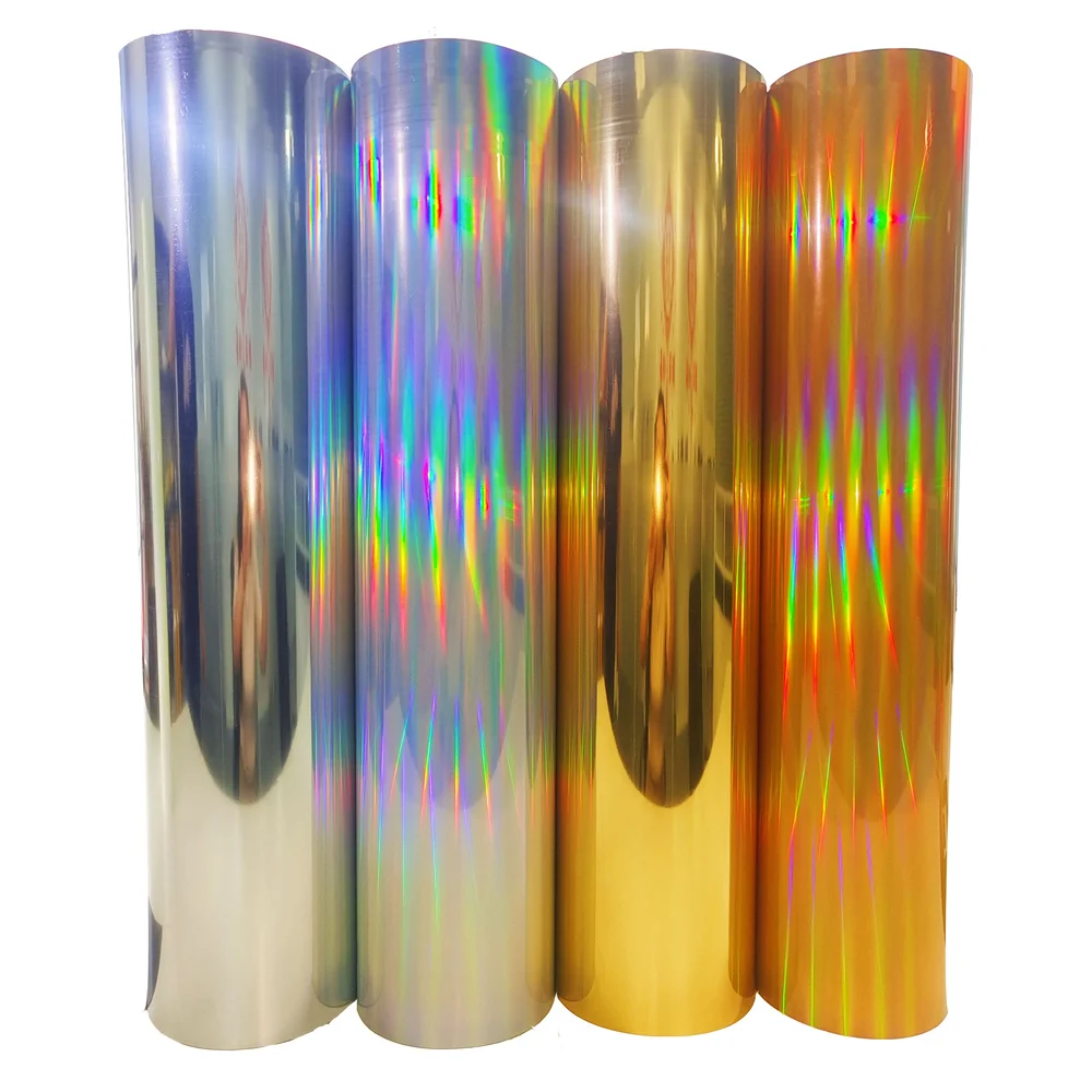 Soft Metallic 30CMX102CM Heat Transfer Vinyl Roll Hologram Laser Elastic PU Camouflage Iron On Film HTV T Shirt