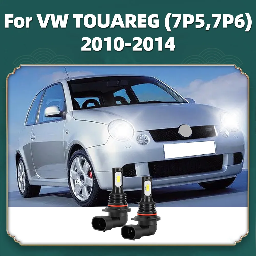 2Pcs LED Car Fog Lights 15000LM For VW TOUAREG (7P5,7P6) 2010 2011 2012 2013 2014 High Quality Fog Bulbs 6000K 12V Plug-N-Play