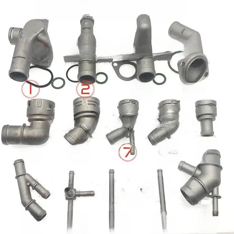 Złącze węża chłodzącego ze stopu aluminium Rura doładowania pasuje do Golfa MK4 Bettle A3 S3 TT Seat Leon 1.6 1.8T — zdjęcie 2