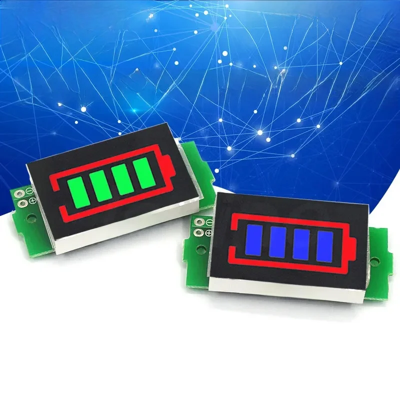 1/10/20 sztuk 1-8S pojedynczy moduł wskaźnika pojemności baterii litowej 3.7V 4.2V wyświetlacz Tester mocy akumulatora pojazdu elektrycznego Li-ion — zdjęcie 2