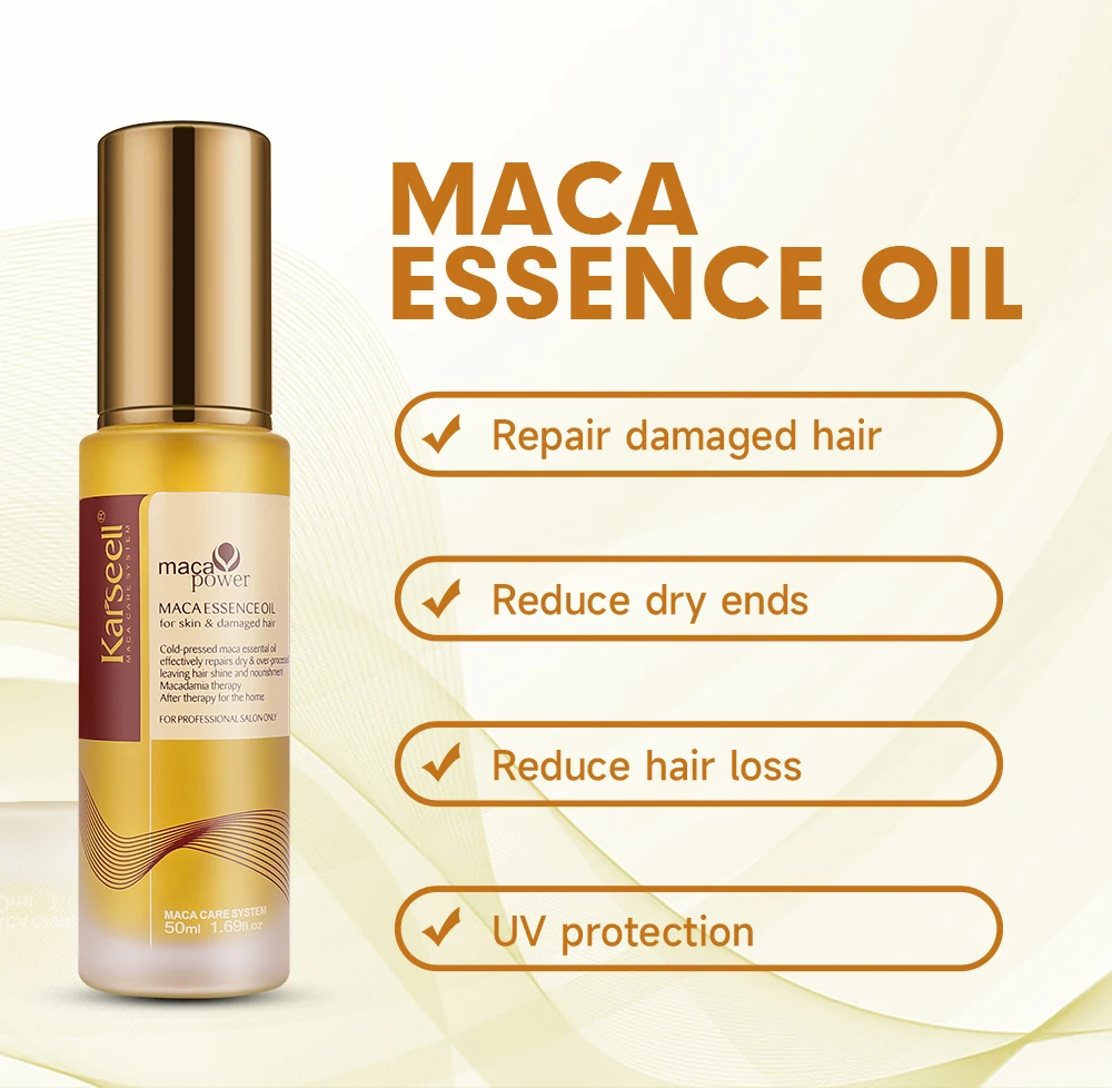 Karseell 50 ml marokkanisches Arganöl zur Haarheilung, kaltgepresstes, schwereloses Arganöl-Haarserum für trockenes, geschädigtes Haar – Detail 4