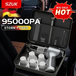 SZUK 95000PA Car Vacuum Cleaner Mini Cleaning Machine for Car Strong Suction Handheld Portable Home Appliance Wireless Cleaner