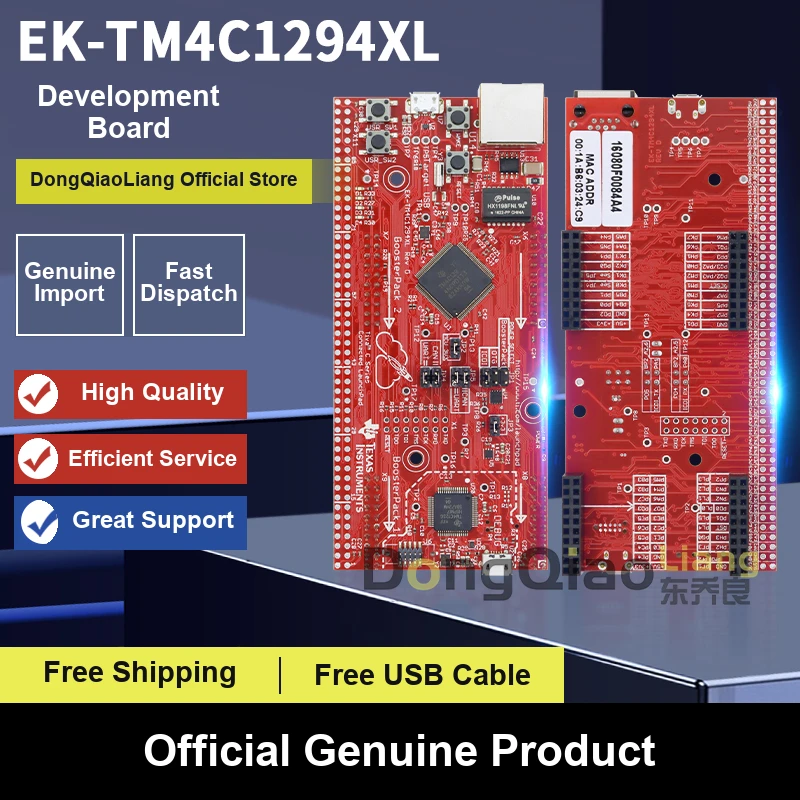 In stock: EK-TM4C1294XL Tiva C Series TM4C1294 connector for the LaunchPad development board