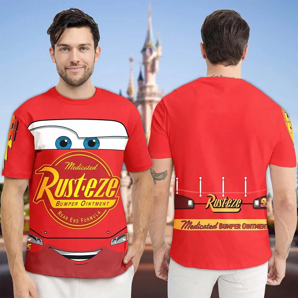 

Disney Cars Lightning McQueen Costume T-Shirt Unisex Funny 3D Printed Sally Mater Cosplay Short Sleeve Tee Plus Size Shirt 2025
