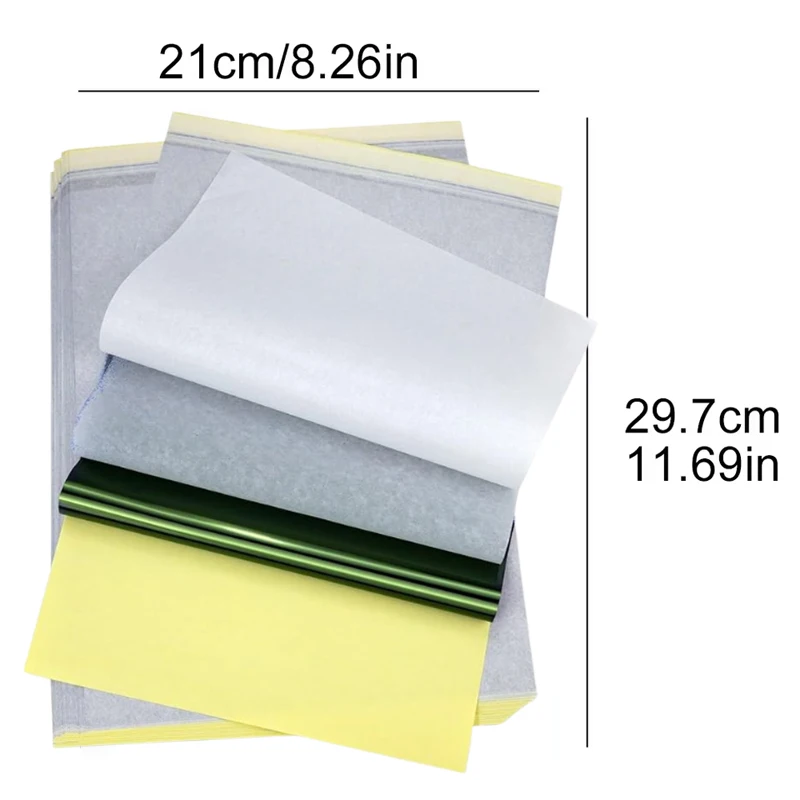 ورق نقل الوشم من KAYSION ورق استنسل A4، استنسل نقل مكون من 4 طبقات، لوازم، متوافق مع ITP05/M08F/P90/MHT-P8009 #4