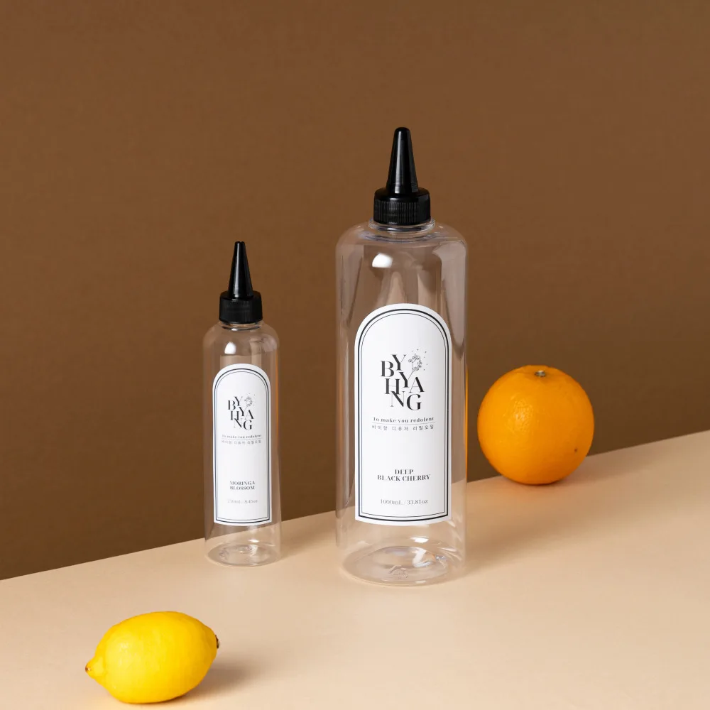 [ ★ فقط على علي!! التبرع على الزجاجة الفارغة ★ زيت إعادة تعبئة ناشر Baixiang بسعة كبيرة جدًا 1000 مل + غطاء مدبب + عصي القصب 5P X 2 #3