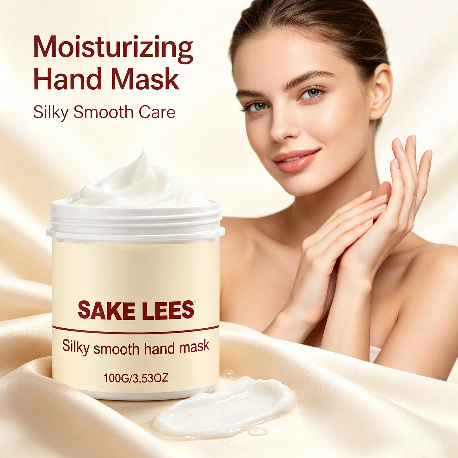 Sake Hand Mask Intensive Moisturizing Hydrating Nourishing Repair Dry Rough Skin Softening Smoothing Deep Penetrating Daily Hand Skin Care