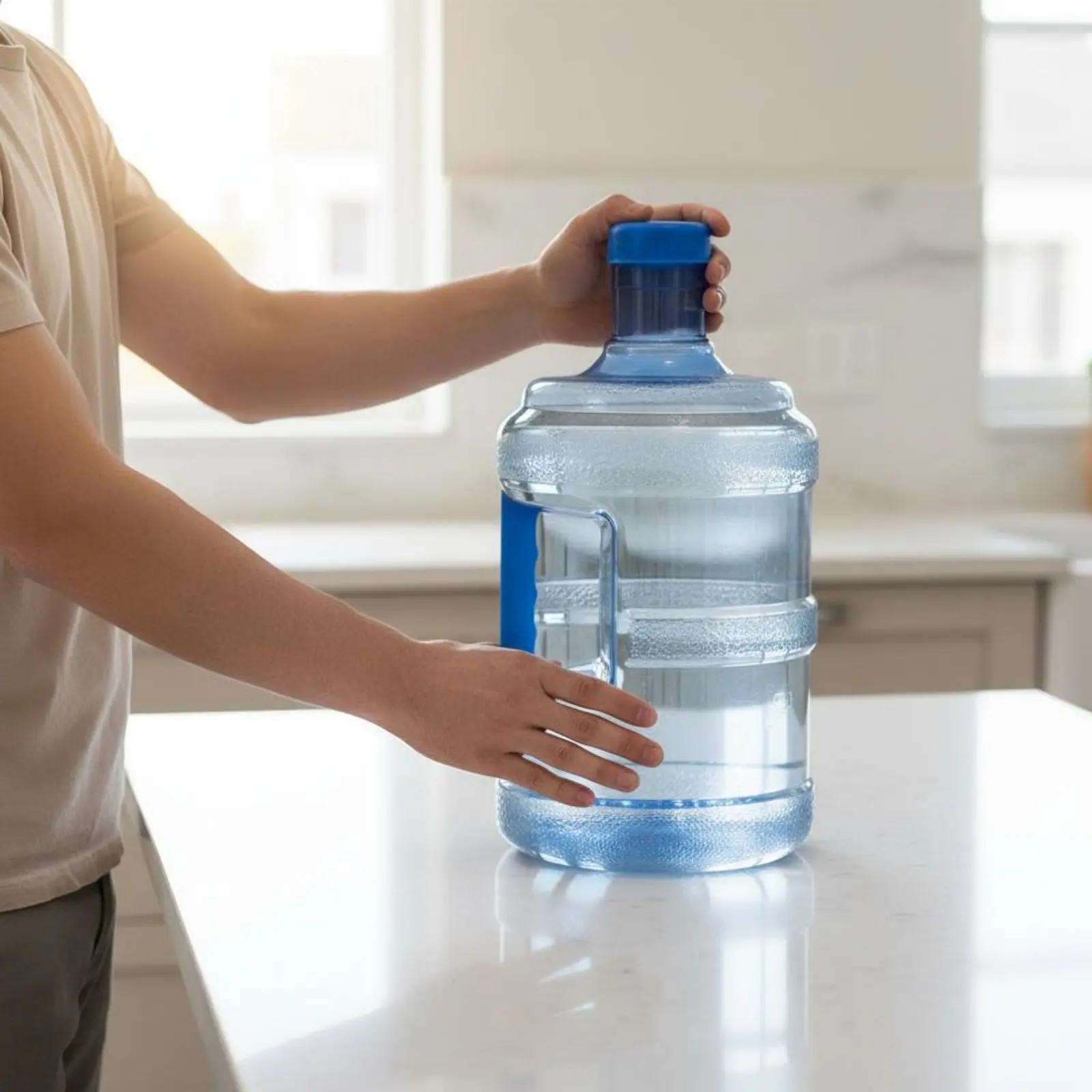 7.5-18L Large Empty Water Dispenser Jug with Thickened Wall Food Grade Material for Campers Camping Emergency Preparedness image 3