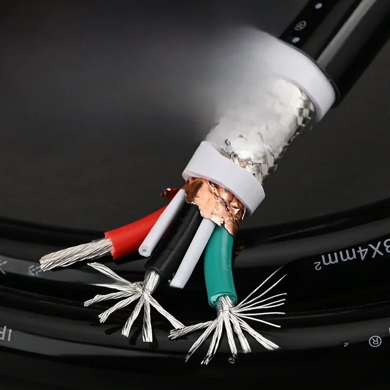 Grey Knight MKII 5NOCC posrebrzany przewód moc dźwięku kabel o wysokiej wierności wzmacniacz Audio przewód połączeniowy dróg żółciowych — zdjęcie produktu 7