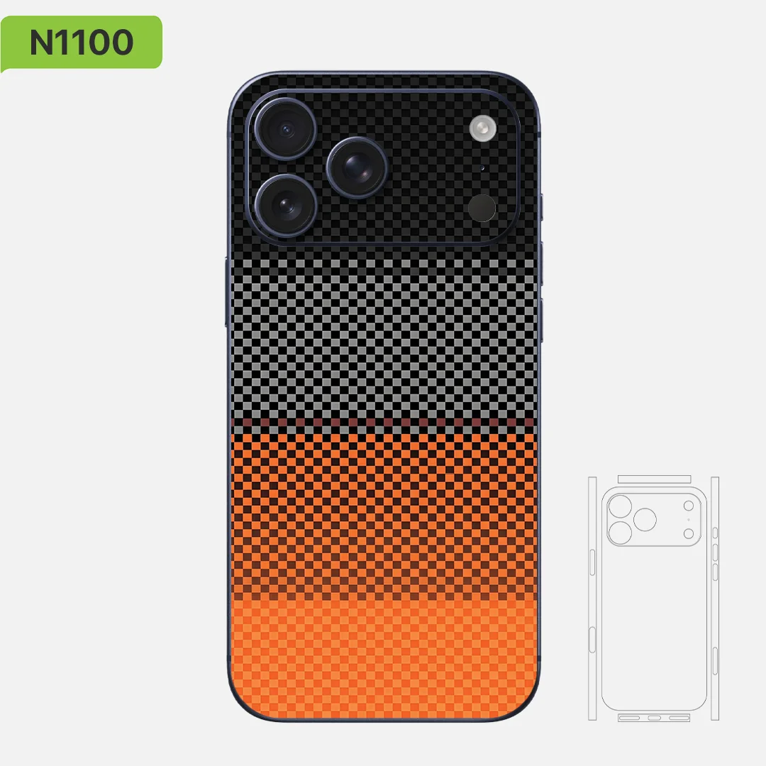 

Коллекция виниловых волокнов Skin Wrap IP015 Защитная наклейка для iPhone 17/16/15/14/13 - Наклейка-наклейка
