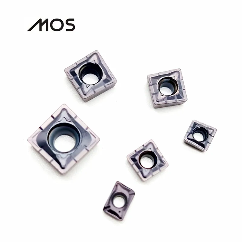 MOS 10PCS Carbide Insert XCMT / QCMT for TCAP Multifunctional Drill QCMT050204 QCMT060204 Blade for Drilliing Turning Boring