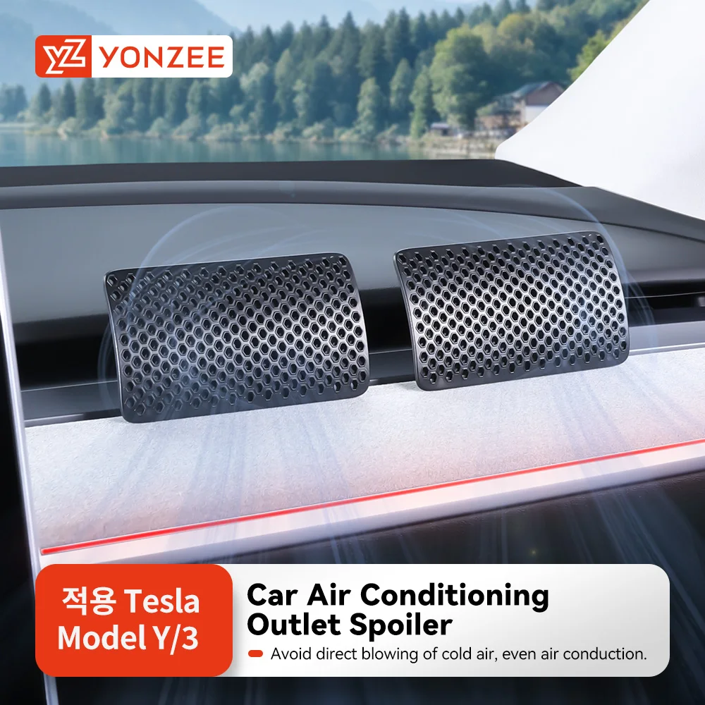 YZ Air Deflector for Tesla Model 3 Y Interior Replacement Parts Air Conditioner Windshield Air Vent Outlet Anti-Direct Blowing