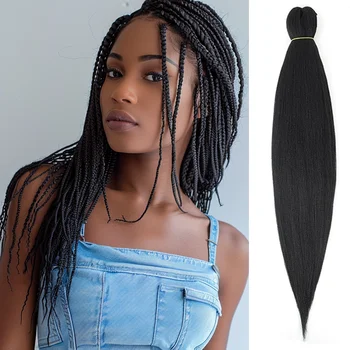 ผมเปียขนาดจัมโบ้26นิ้วผมสังเคราะห์ที่ยืดผมถักเปียหลากสีที่ยืดผมยืด