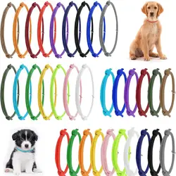 32 PCS Puppy Collars, Soft Adjustable Whelping Collars Puppy ID Collars Newborn Kitten Collars Puppy Identification Collars