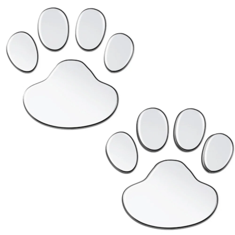 2 Stück Autoaufkleber Autozubehör Kreative Aufkleber Pfoten Tier Hund Katze Fußabdrücke Aufkleber Auto Motorrad Katzenpfoten-Sticker