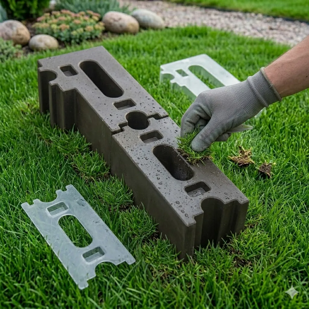 Thickened Plastic Wall Brick Mold Combined Assembly Concrete Brick Mould Round Well Inspection Well Base Casting Molds