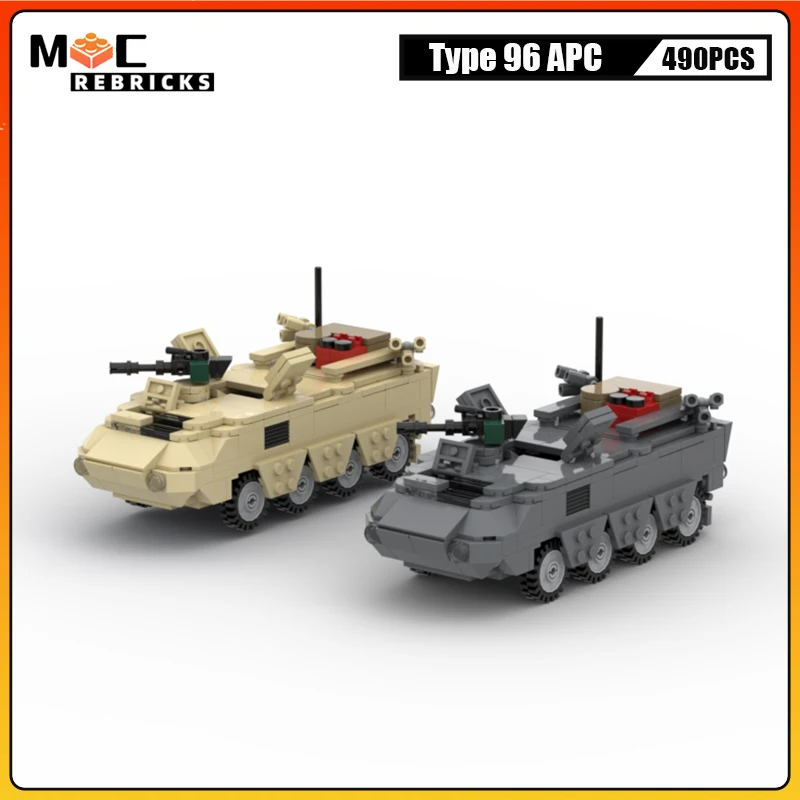 

WW2 Military Japan Type 96 Armored Personnel Vehicle MOC Building Blocks Infantry Combat Car DIY Bricks Boy Toys Christmas Gift