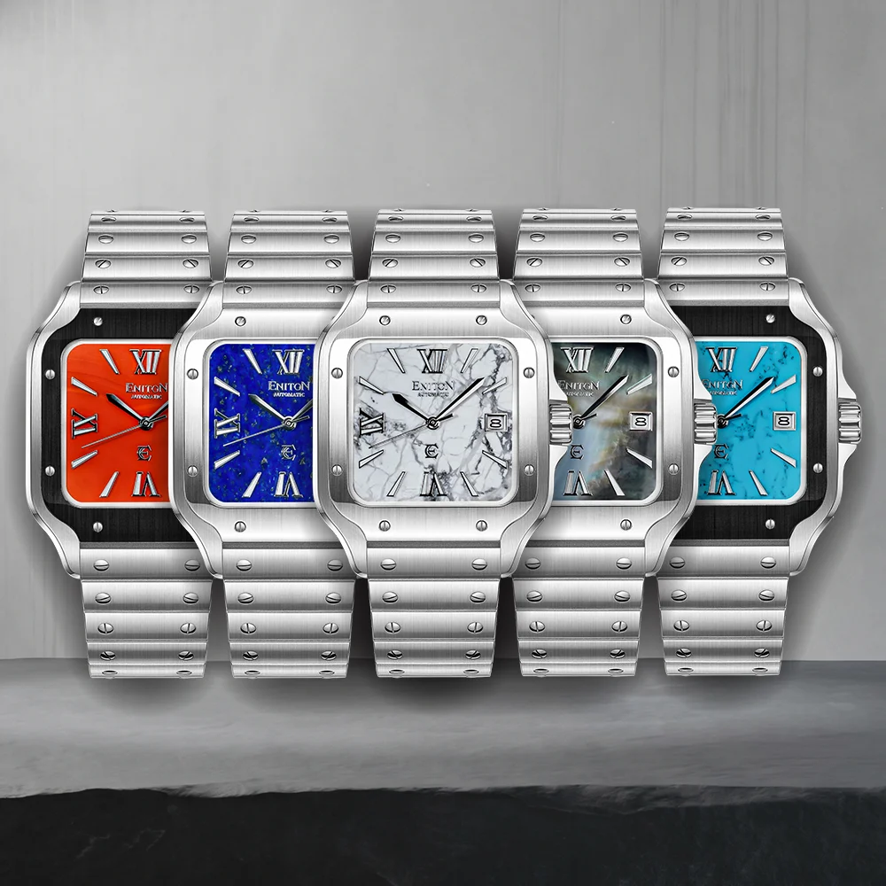 ENITON S1085G Men's Automatic Watch — Japanese Miyota 9015 Movement, 316L Stainless Steel Case, Sapphire Crystal, 50M Water Resi
