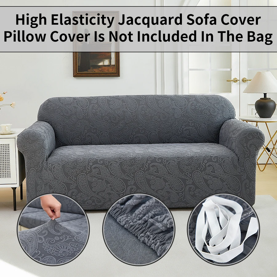 1 Stück elastischer Jacquard-Sofabezug für Wohnzimmer, Heimdekoration, Sofa- und Sesselbezug, passend für 1/2/3/4-Sitzer, einfache Installation.