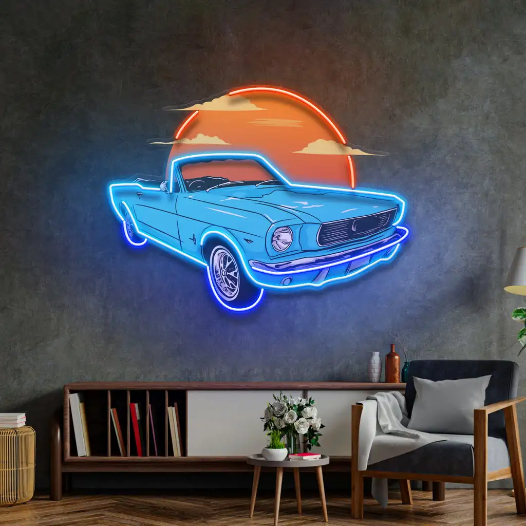 

Car Neon Sign Custom Car Business Shop Wall Decor Garage Bar Beer Car Club Sign for Home Office Store Man Cave Neon Art Neon