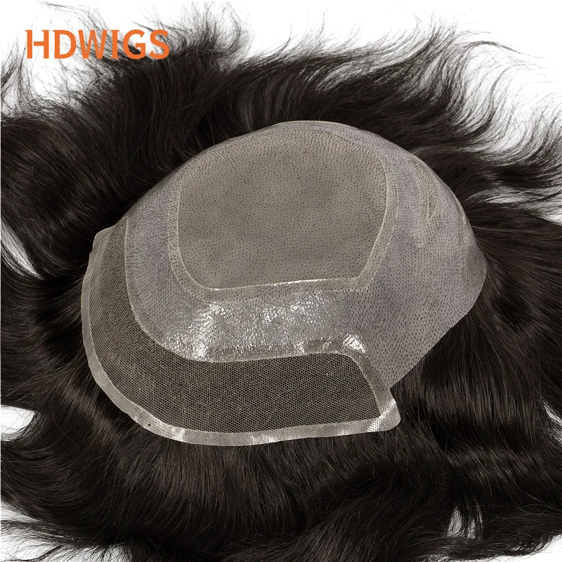 

Men Toupee Soft PU 0.08-0.1cm Men's Capillary Prothesis Swiss Lace Front Indian Remy Human Hair Wigs Thin Skin Human Hairpiece