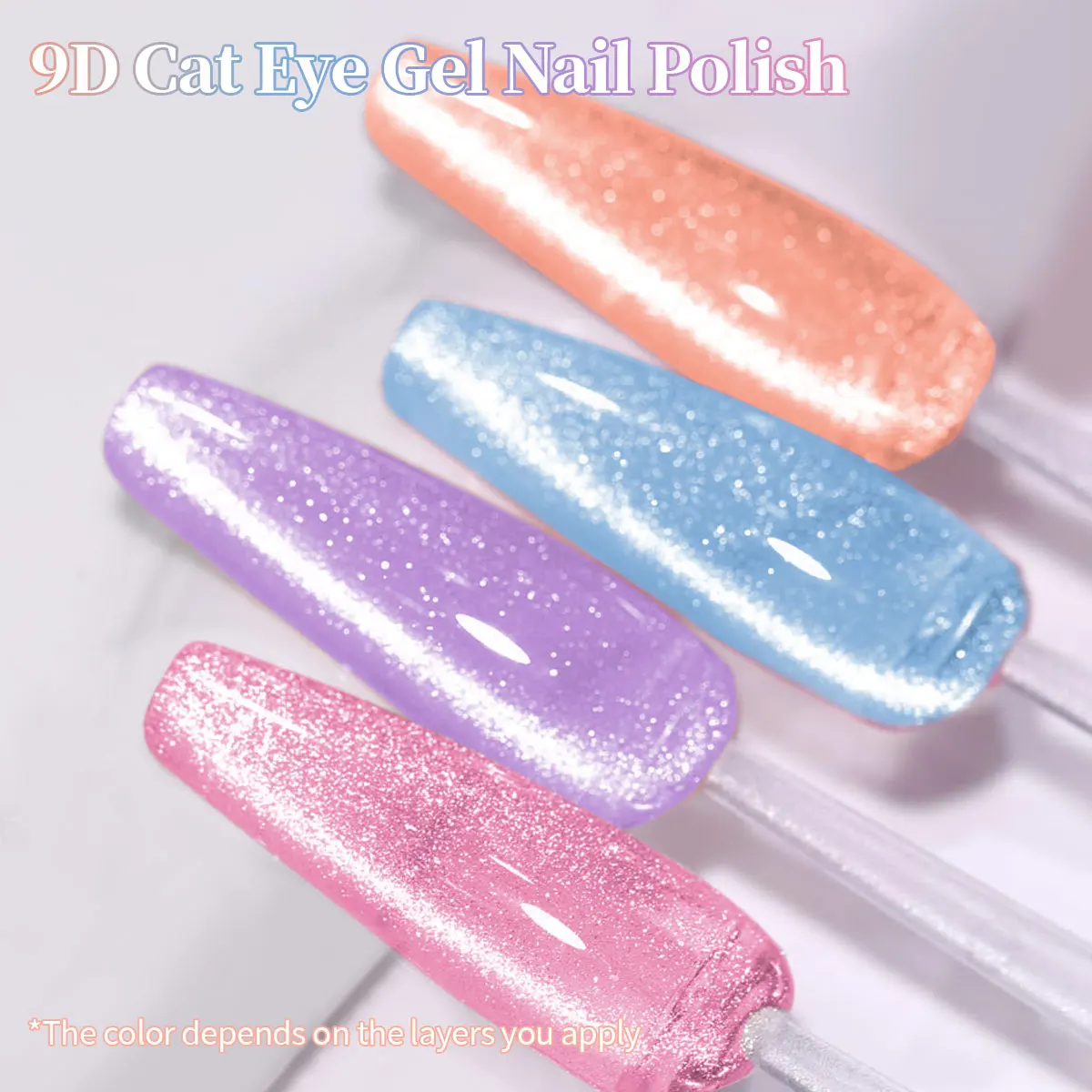 YUGUCE 4PCS/SET cat eye nail polish gel, LED long-lasting shine, easy to apply and long-lasting, suitable for all seasons