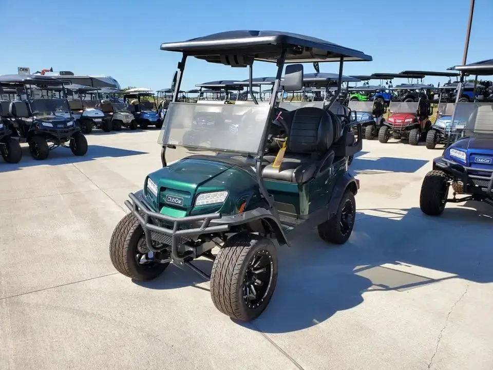 2025-100%% Discount Sales Clb Car Onward 4 Pass LIFTED LithiumS Ion Golf Cart, Metallic Green